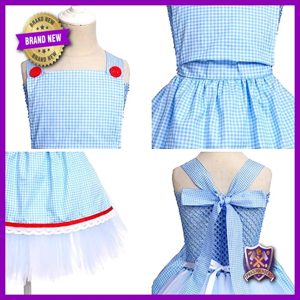Girls Tutu Dress with Headband Elegant Party Costume Role Play Outfit